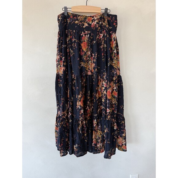 Natural Life Dresses & Skirts - Natural Life Women’s XXL Floral Tier Midi Maxi Skirt Dress boho festival Long